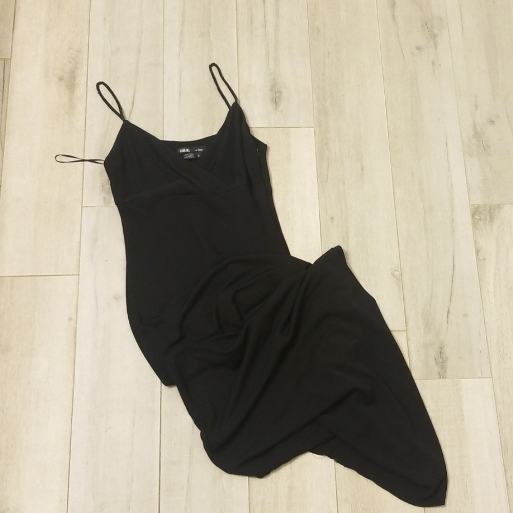 SEXY LONG BLACK DRESS